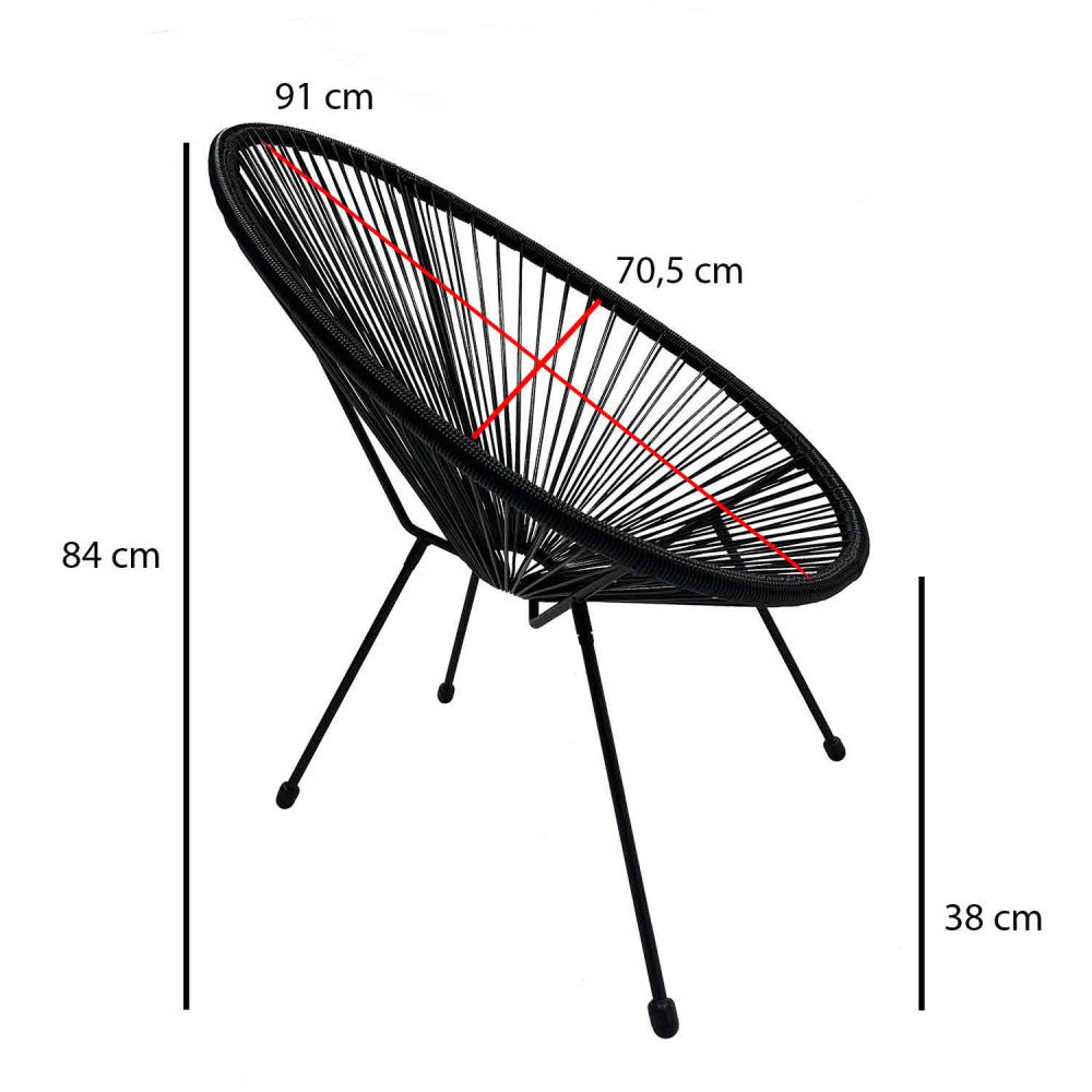 SILLA NEGRA ACAPULC