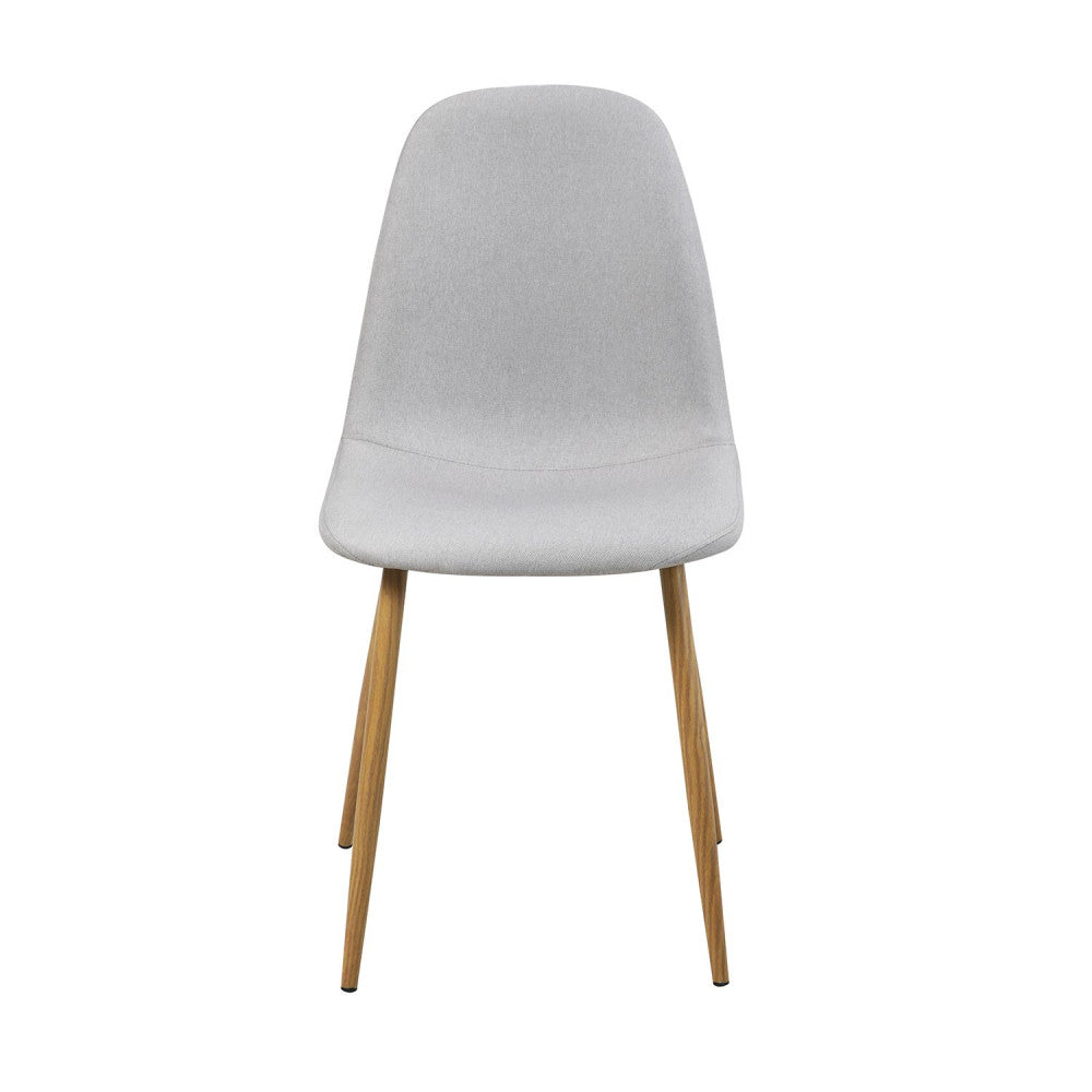 SILLA FRID GRIS CLARO PATA NATURAL