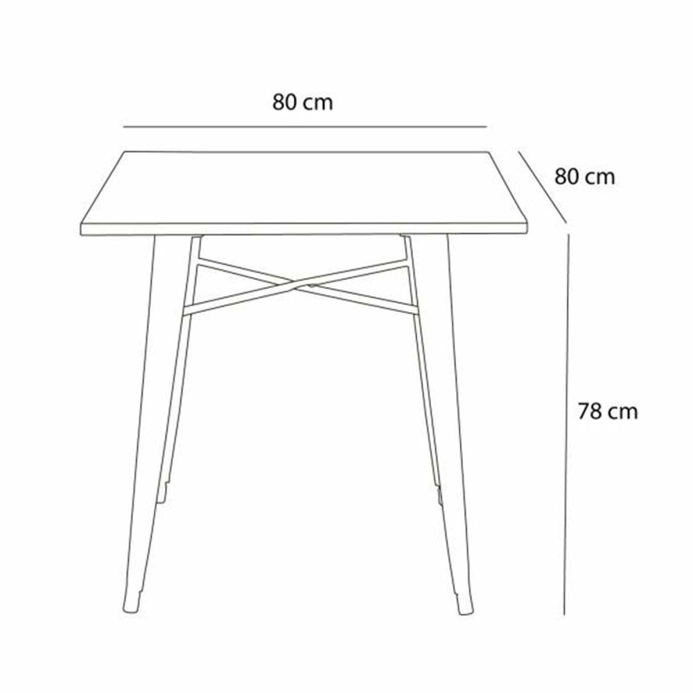 MESA VOL 80 BLANCA MADERA-PATA BLANCA