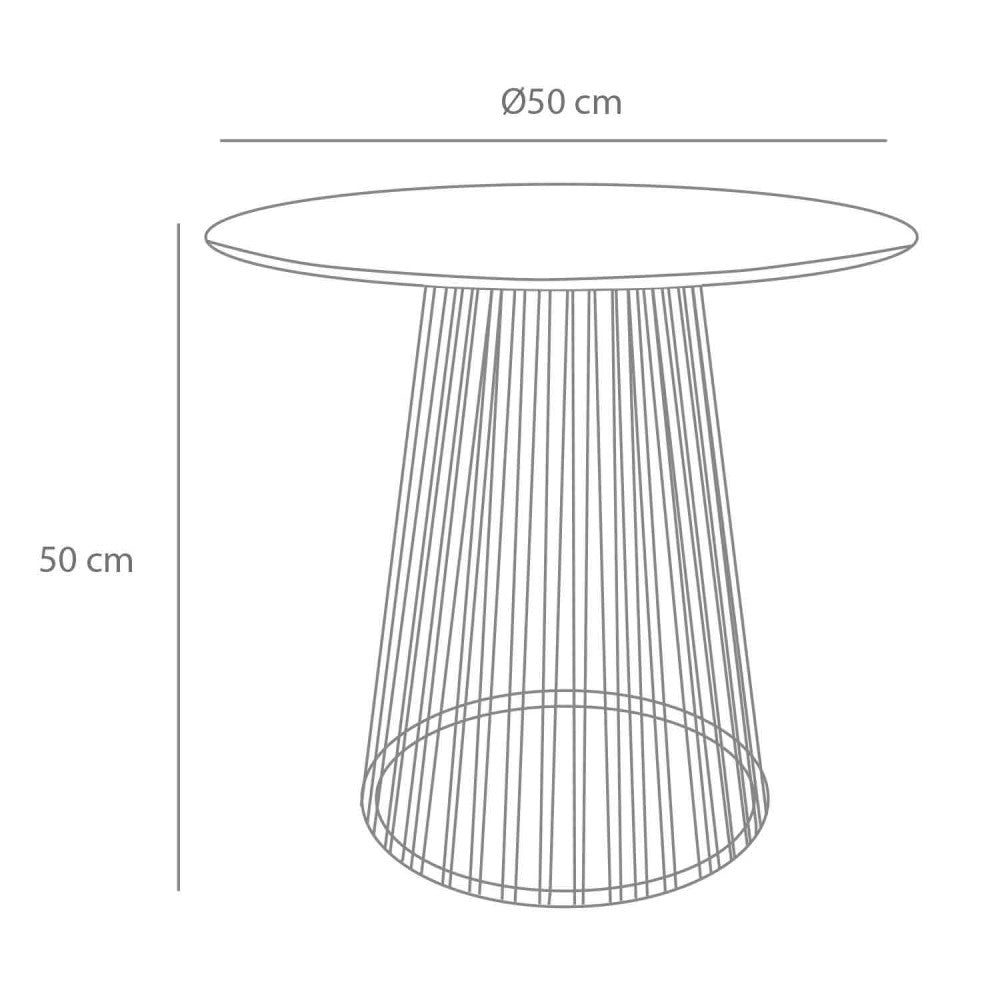 MESA AUXILIAR NIN BLANCA 50 CM