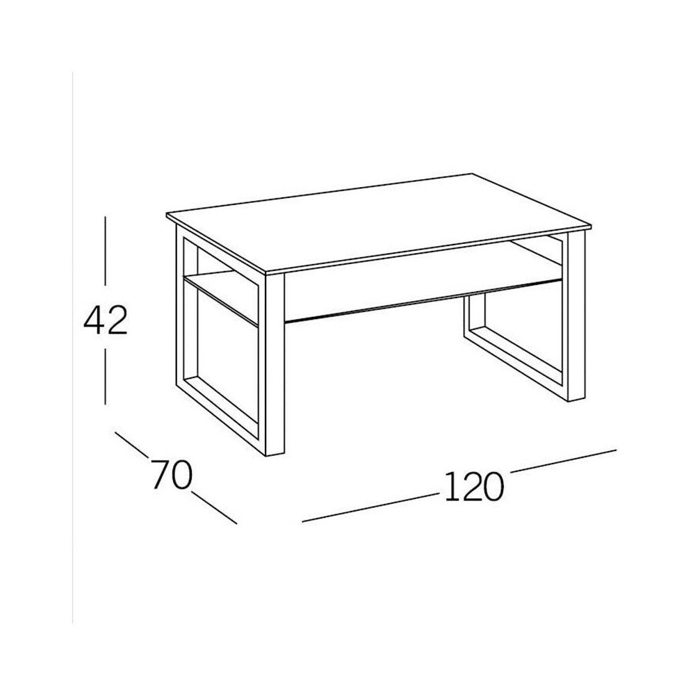 MESA DE CENTRO MOO - RECTANGULAR CRISTAL TRANSPARENTE