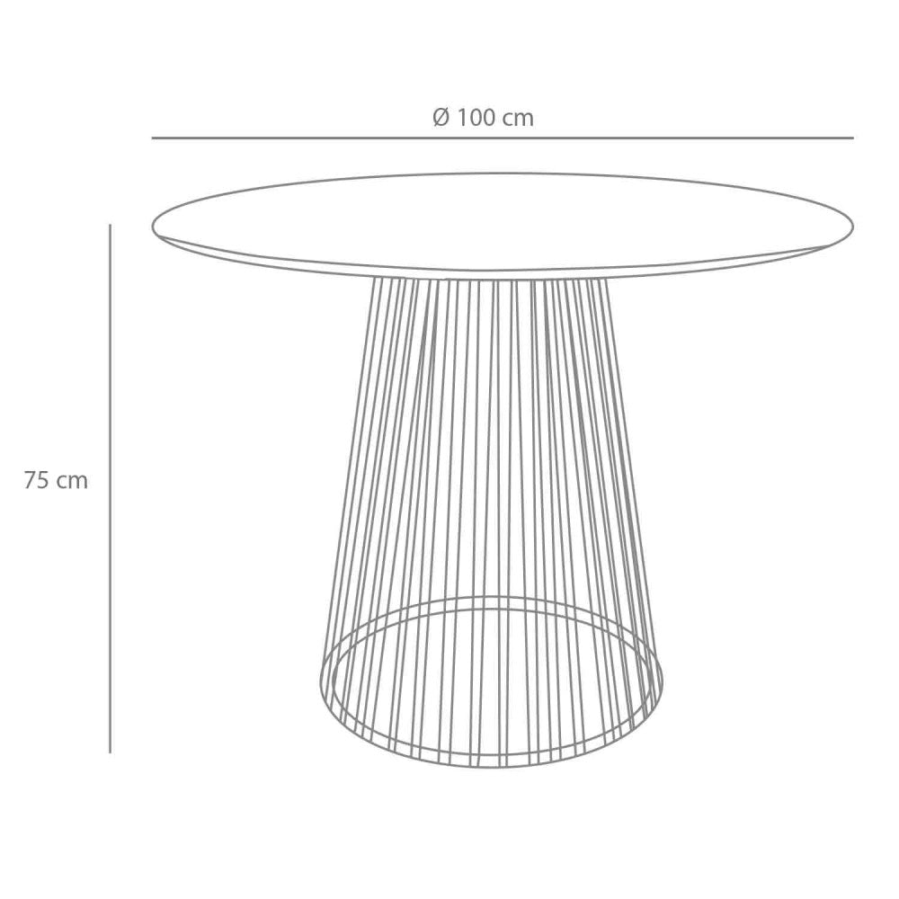 MESA NIN BLANCA 100 CM