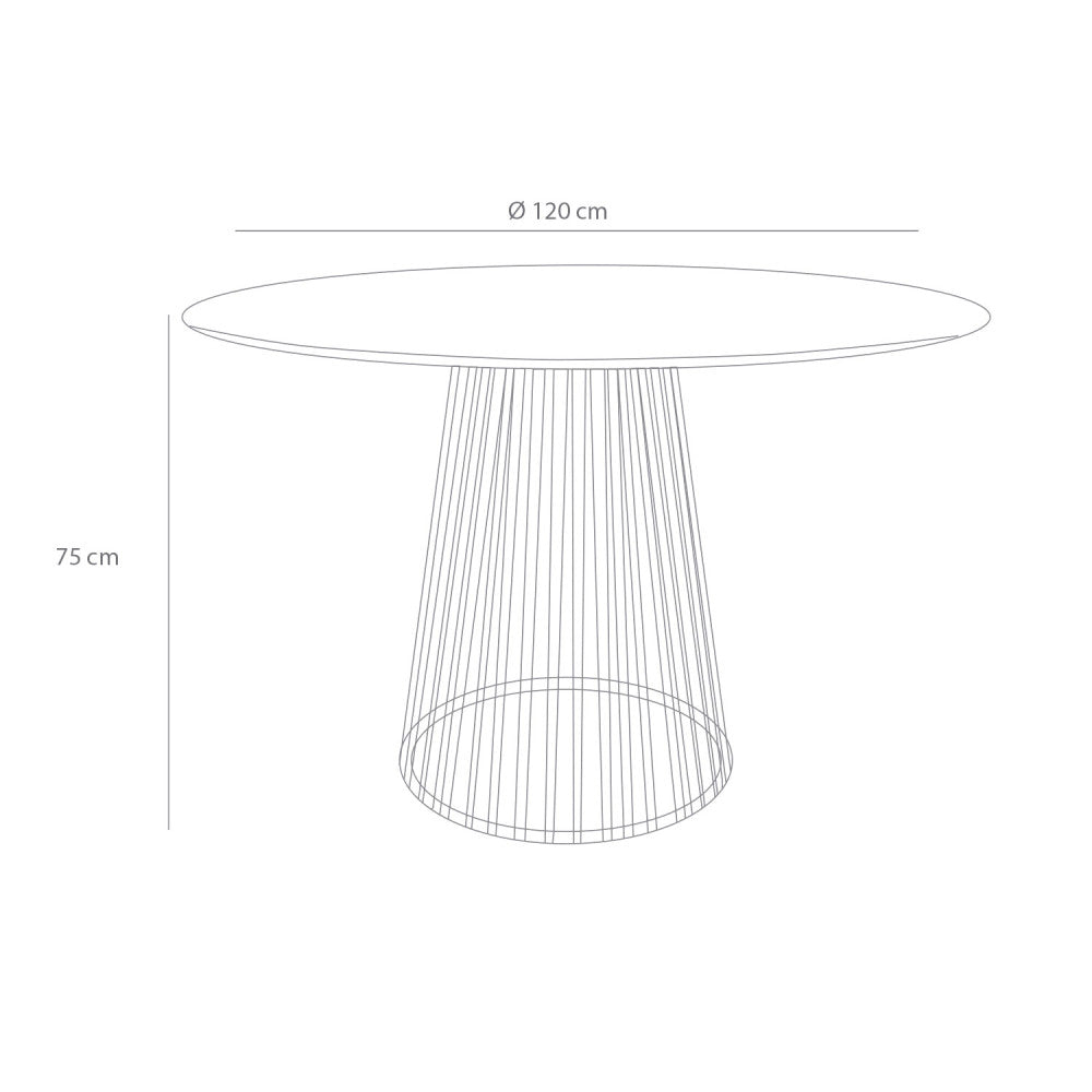 MESA NIN BLANCA 120 CM