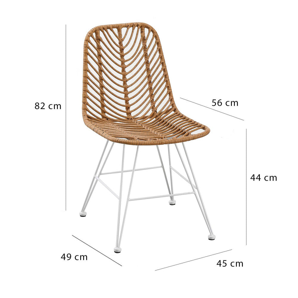 SILLA AIRO PATA BLANCA