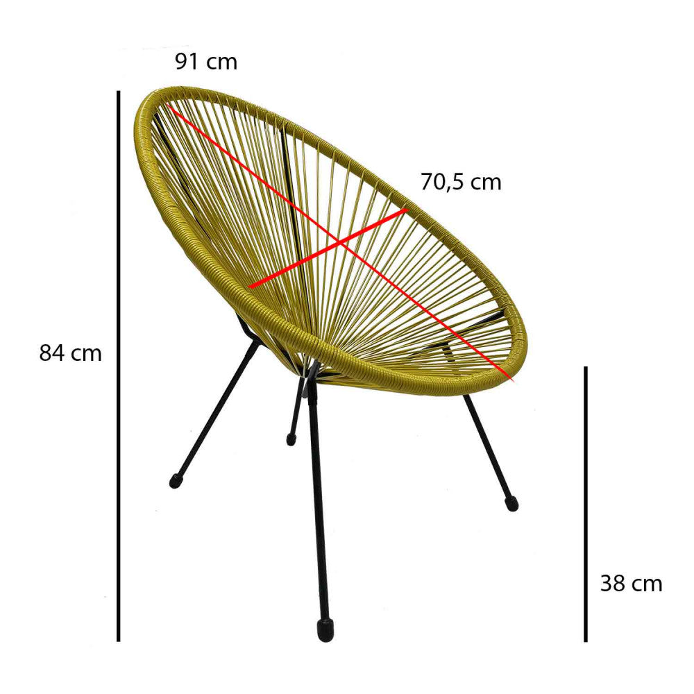 SILLA AMARILLA ACAPULC