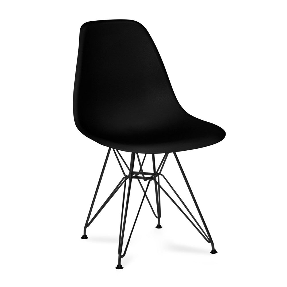 SILLA DALMA NEGRA ASIENTO NEGRO