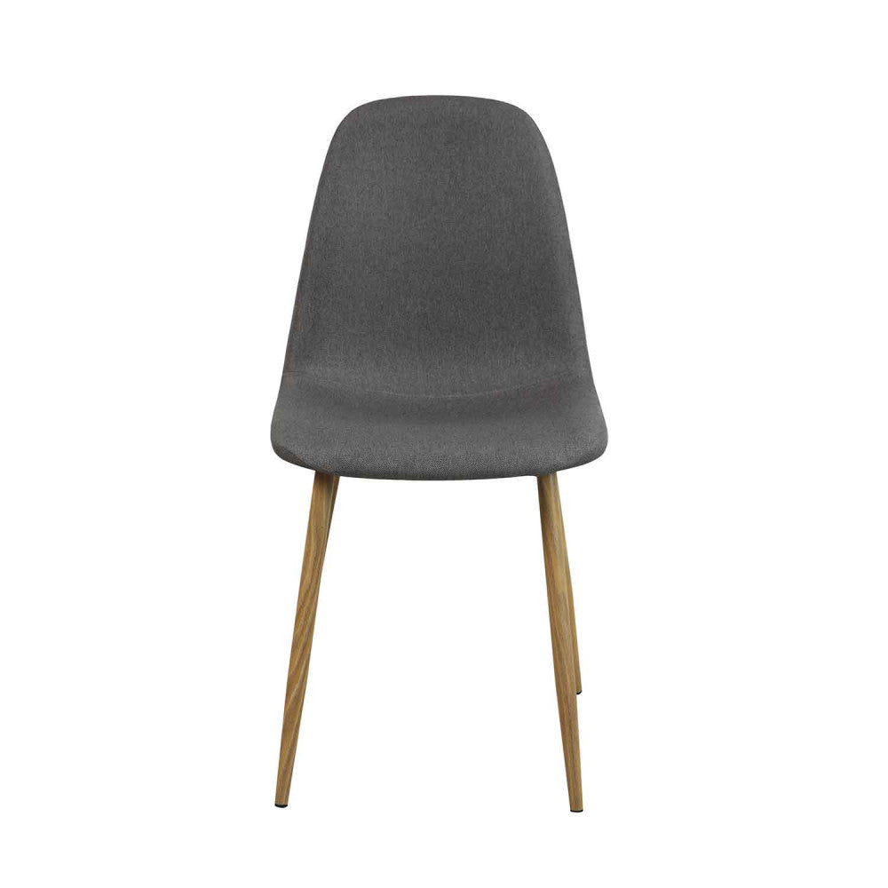 SILLA FRID GRIS COFFEE PATA NATURAL