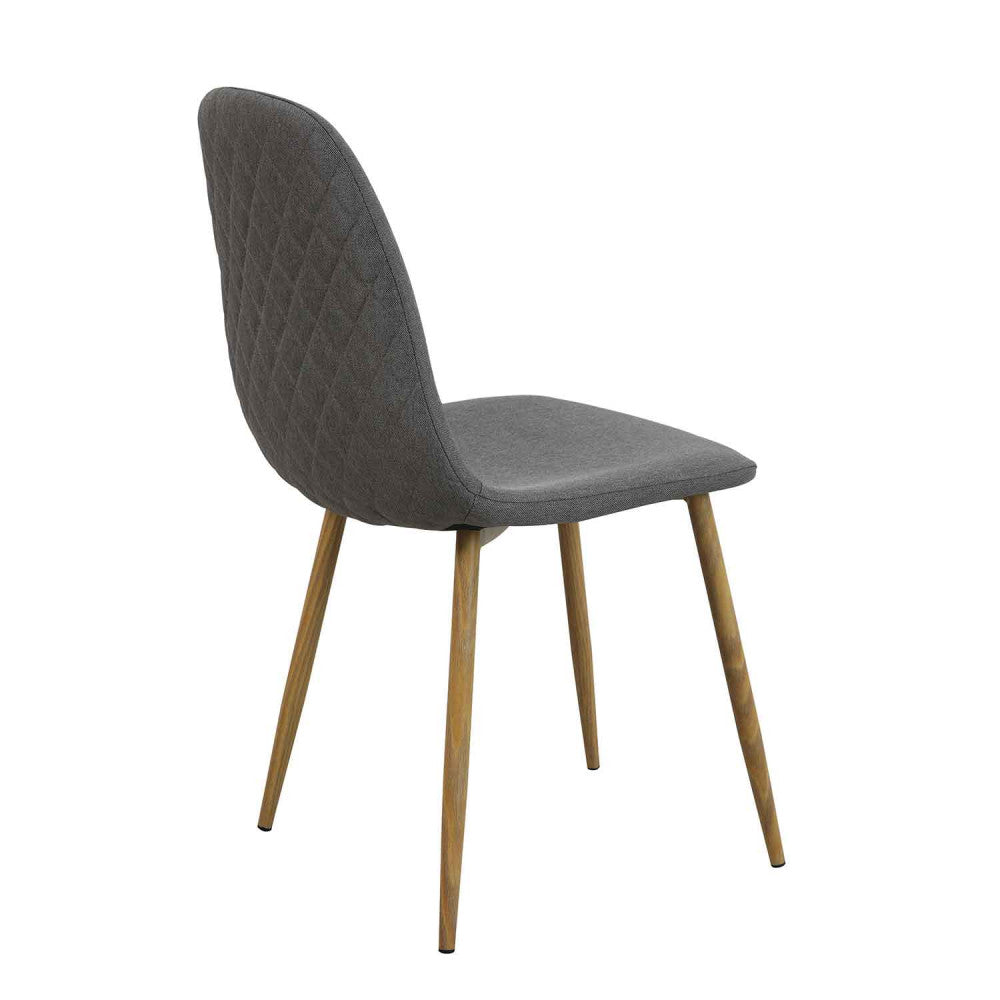 SILLA FRID GRIS COFFEE PATA NATURAL