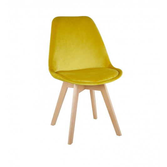 SILLA MEG  VIP TERCIOPELO AMARILLO