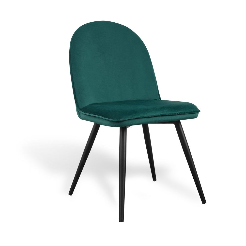 SILLA VEL TERCIOPELO VERDE