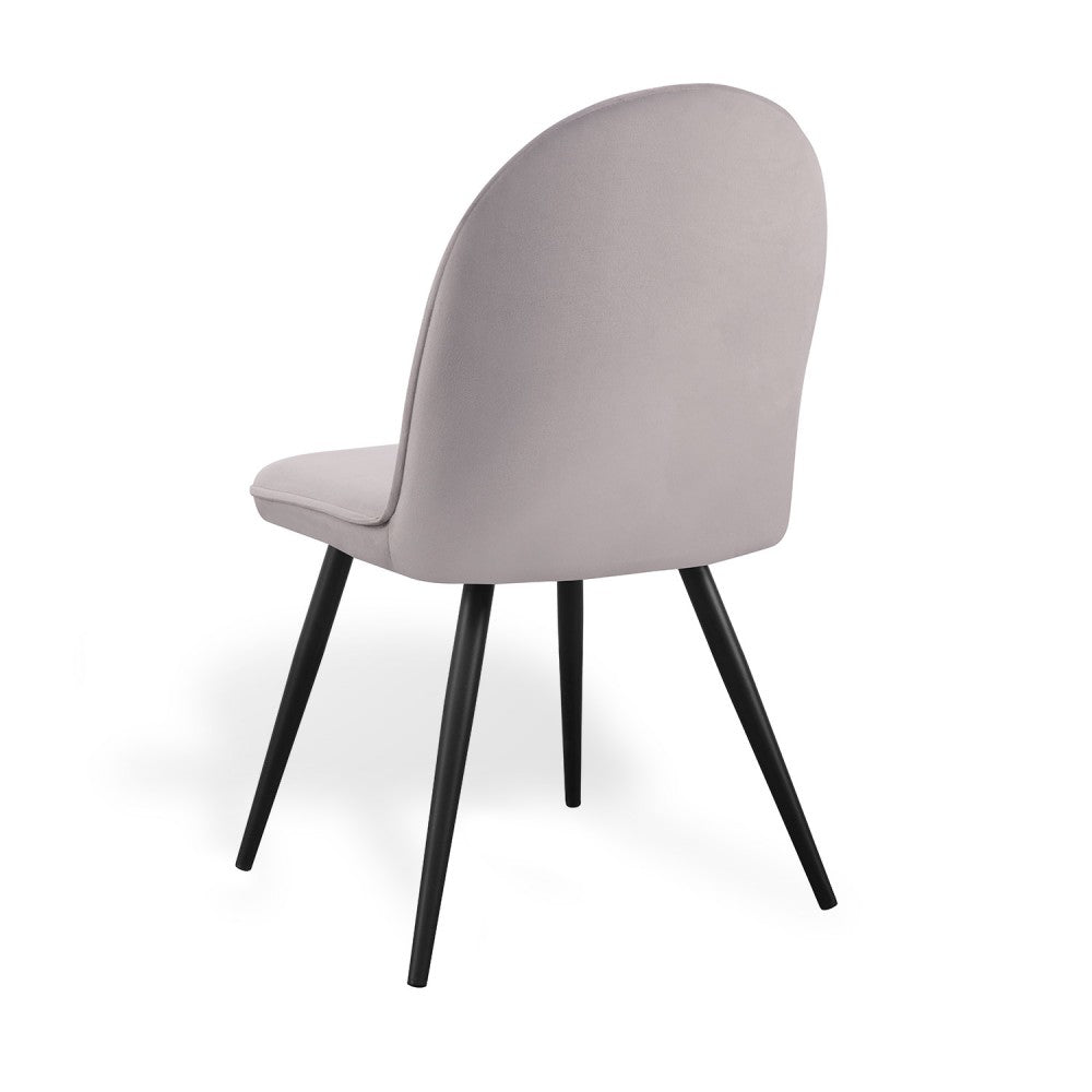 SILLA VEL TERCIOPELO GRIS