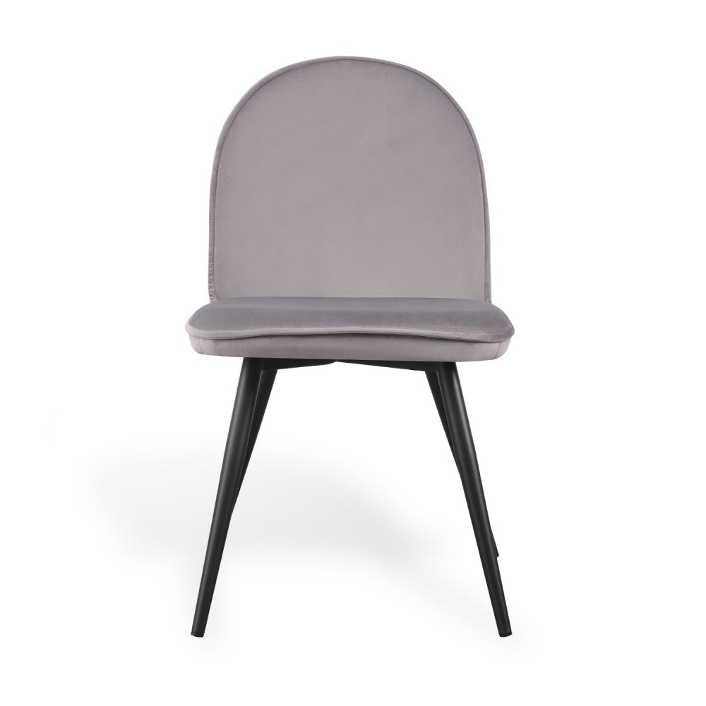 SILLA VEL TERCIOPELO GRIS