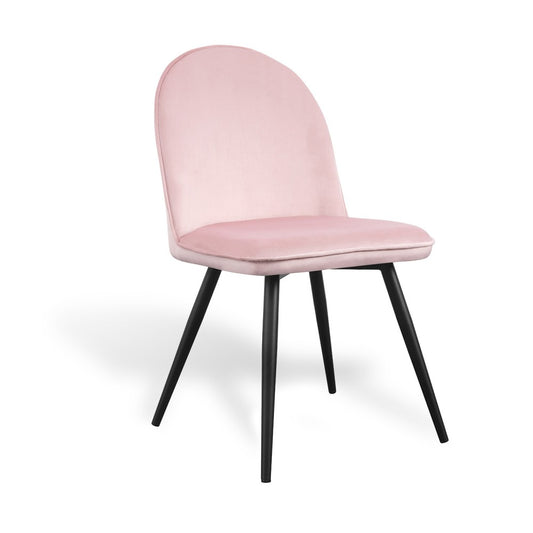 SILLA VEL TERCIOPELO ROSA