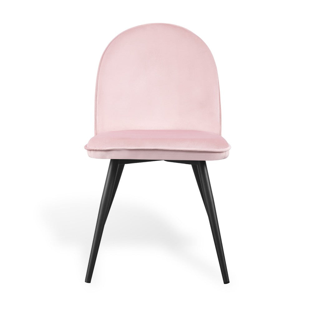 SILLA VEL TERCIOPELO ROSA