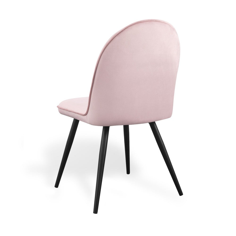 SILLA VEL TERCIOPELO ROSA