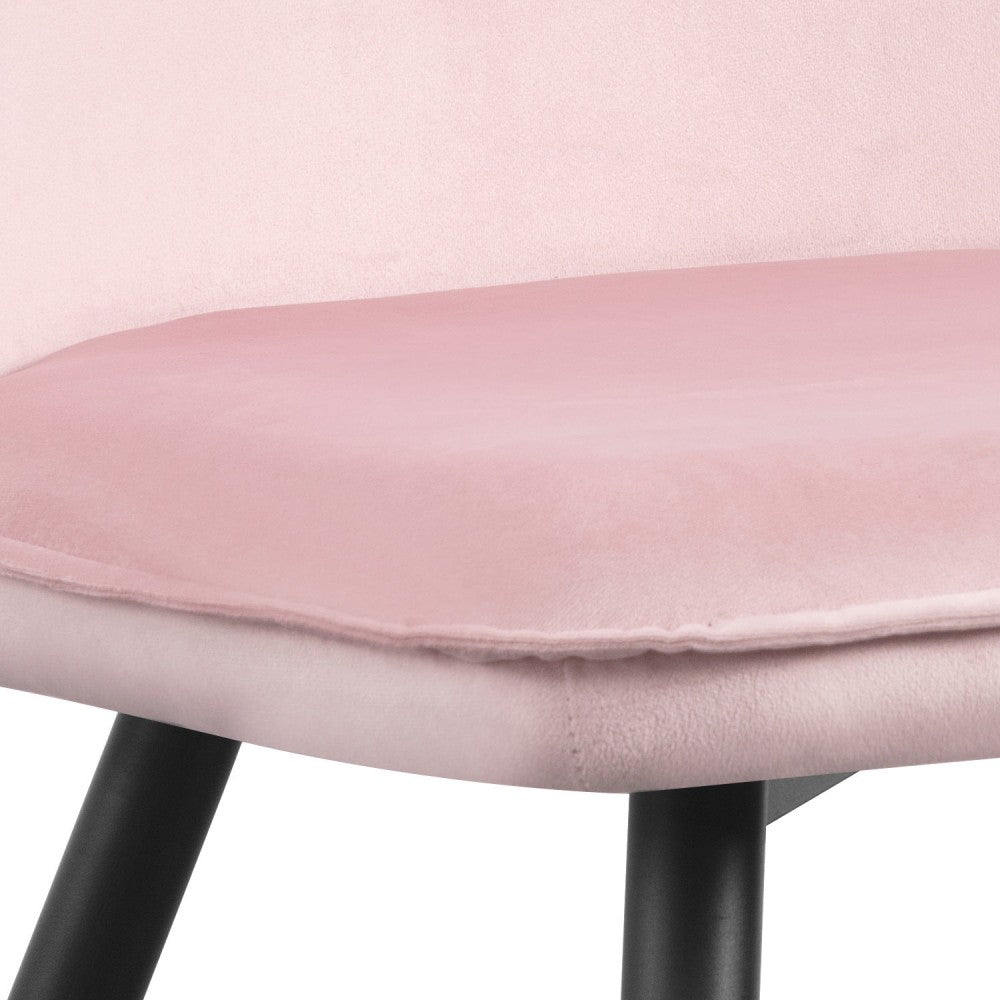 SILLA VEL TERCIOPELO ROSA